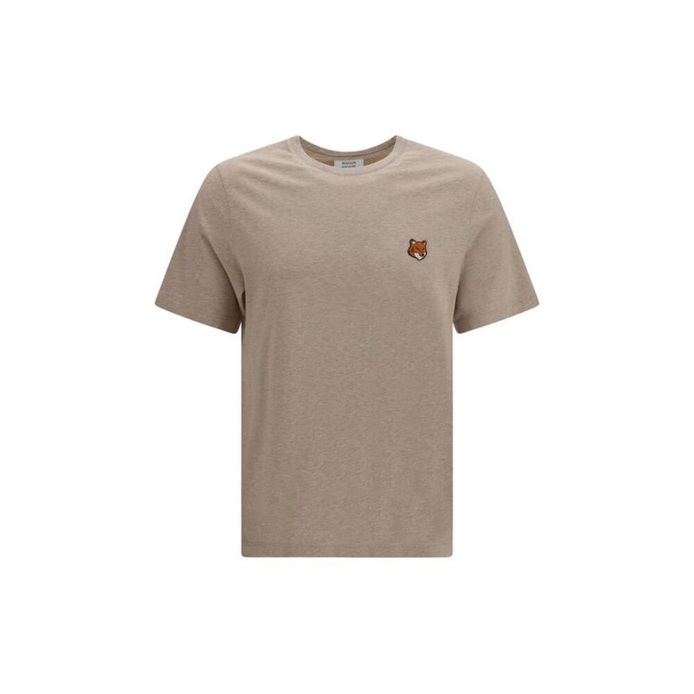 Maison Kitsuné Beige Cotton Men's T-Shirt